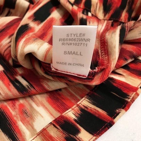 NWT Harlowe & Graham Abstract Print Top Small - Picture 7 of 9